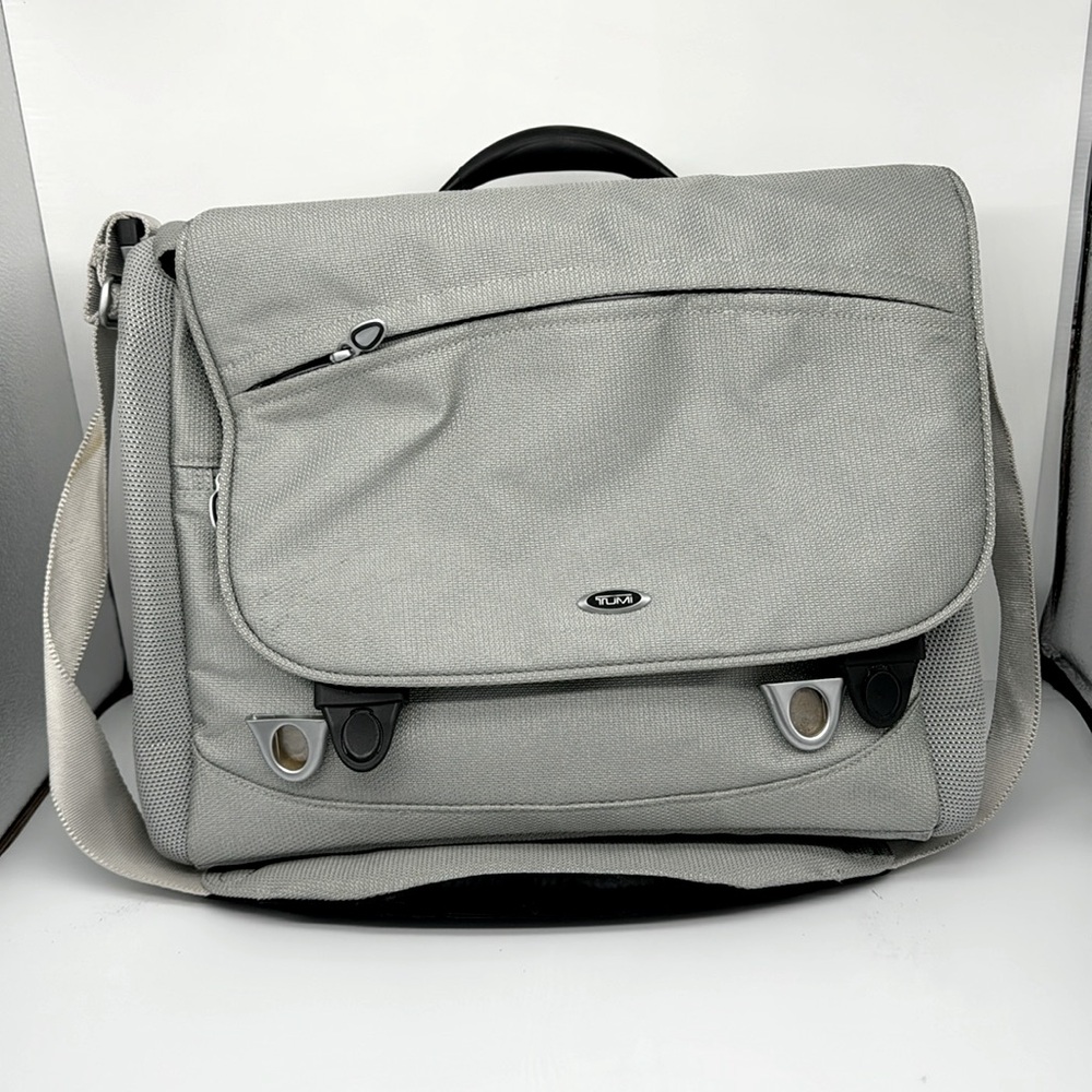 Tumi Shoulder Laptop Bag - Silver